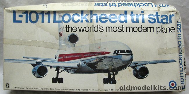 Entex 1/100 Lockheed L-1011 TriStar - TWA, 8455 plastic model kit